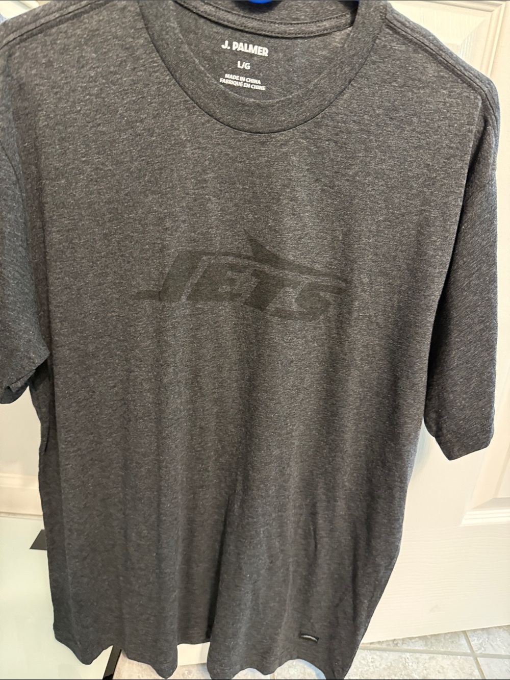 NFL Gray Heather Jets Logo Short Sleeve Tee